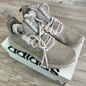 NWT Size 9.5 Adidas Kaptir 3.0 Clay Mens Sneakers Beige Khaki Gum JI1250 NEW!